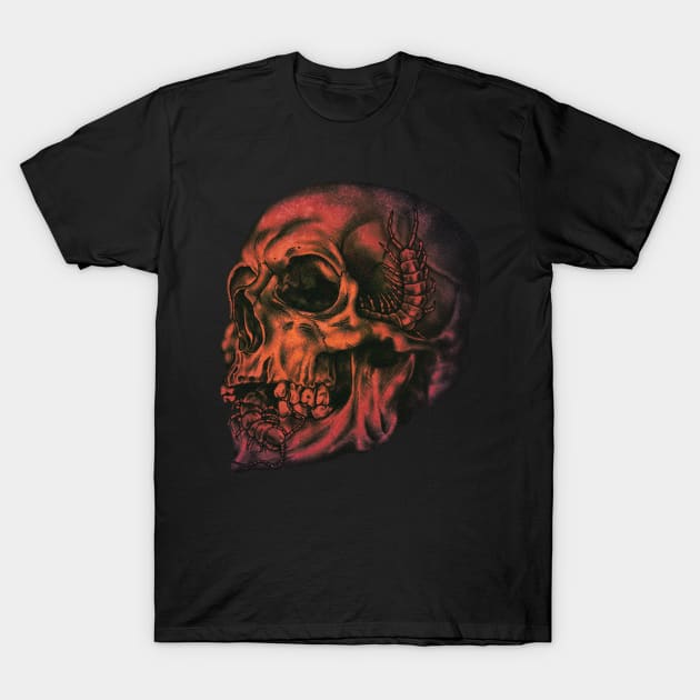 Creepy Skull T-Shirt by Crude Casey